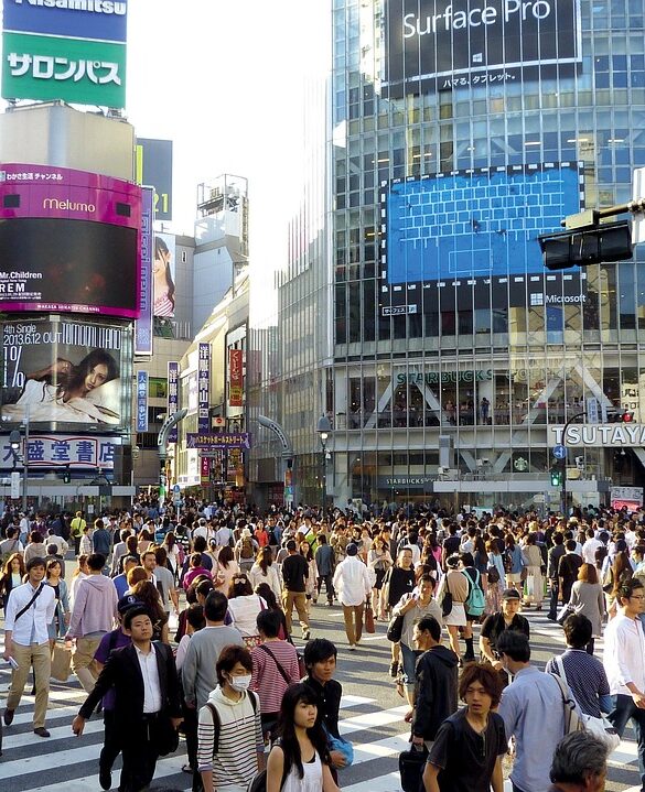 El cruce de Shibuya una de las cosas que ver en Tokio.